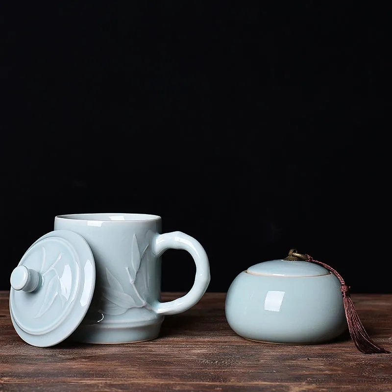 苏州陶瓷茶杯会议杯水杯高档礼盒套装